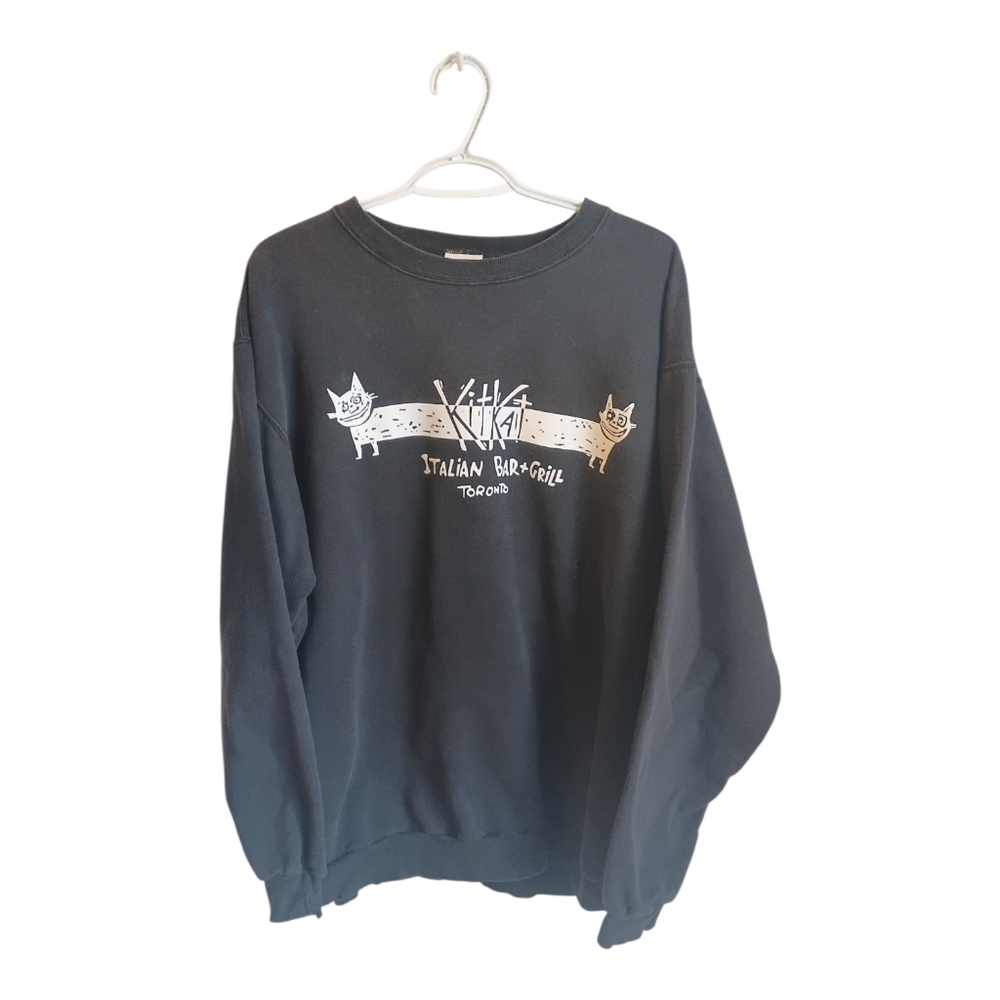 Vintage Kit Kat Toronto Crewneck Sweater XL Distressed Reworked